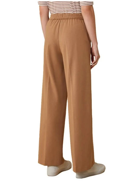 PANTALONI PALAZZO IN JERSEY DONNA BEIGE