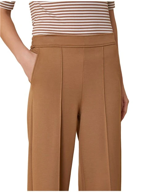 PANTALONI PALAZZO IN JERSEY DONNA BEIGE