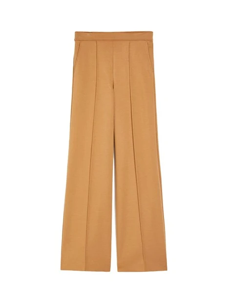 PANTALONI PALAZZO IN JERSEY DONNA BEIGE