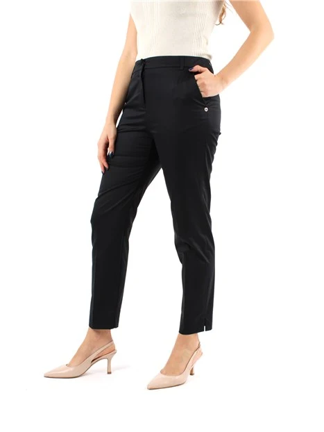 PANTALONI CHINO SLIM DONNA NERO