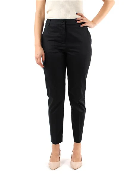 PANTALONI CHINO SLIM DONNA NERO