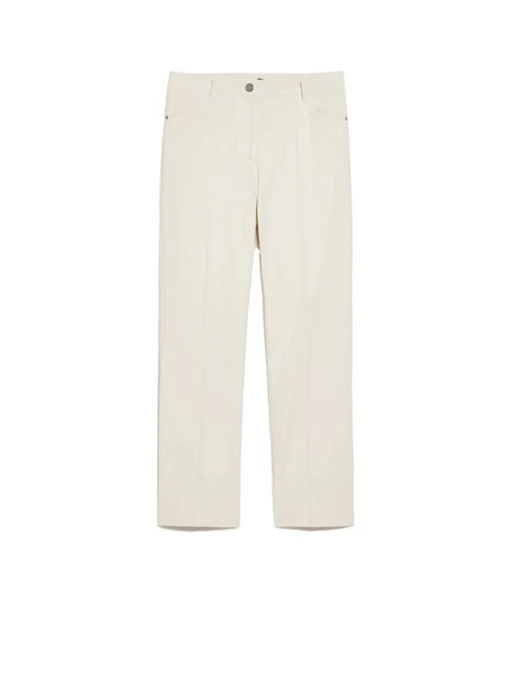 PANTALONI CROPPED MINI FLARE DONNA BEIGE