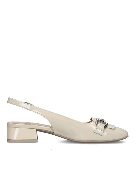 SLINGBACK E512331D CON MORSETTO DONNA BEIGE