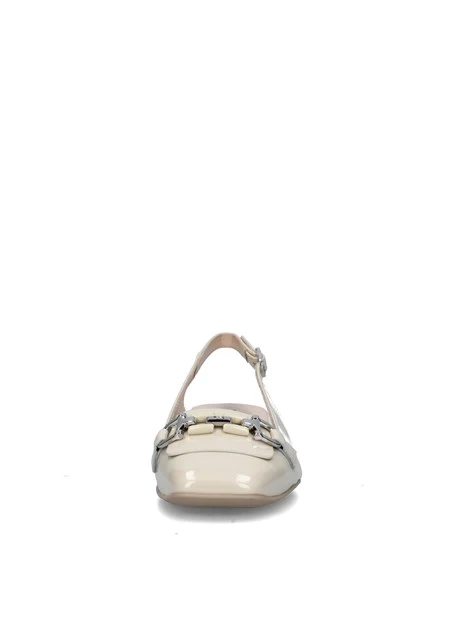 SLINGBACK E512331D CON MORSETTO DONNA BEIGE