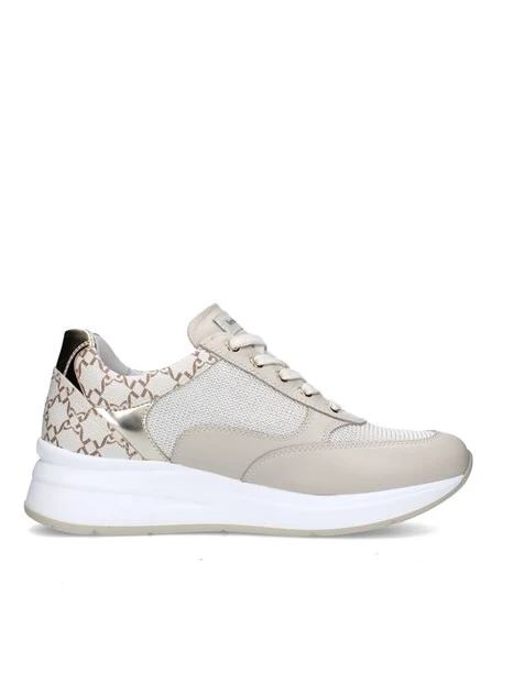 SNEAKERS PLATFORM E512930D DONNA BEIGE