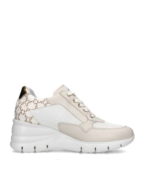 SNEAKERS PLATFORM E512940D DONNA BEIGE