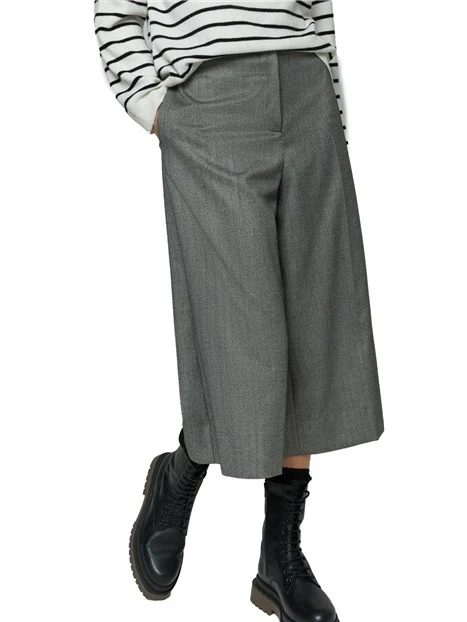 PANTALONI CROPPED DONNA GRIGIO