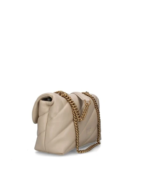 BORSA A SPALLA LOVE PUFF CLASSIC DONNA BEIGE