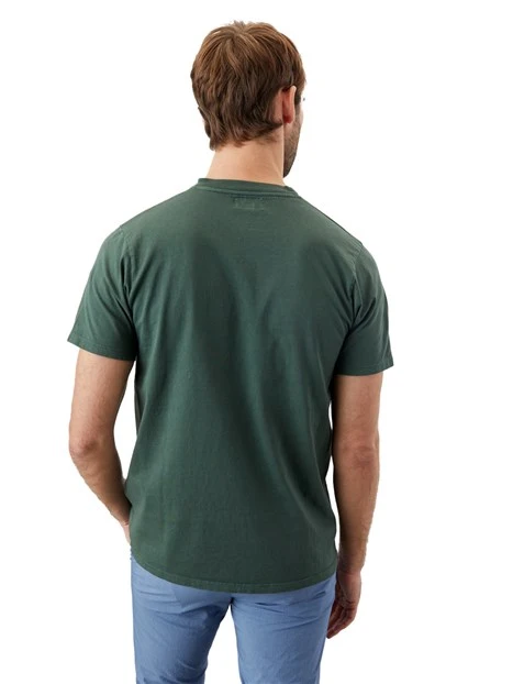 T-SHIRT MANICA CORTA CON TASCHINO UOMO VERDE