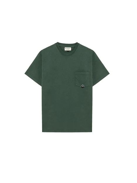 T-SHIRT MANICA CORTA CON TASCHINO UOMO VERDE