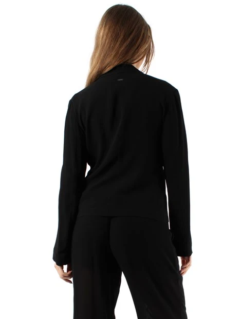 GIACCA BLAZER CORTA MOONOPETTO DONNA NERO