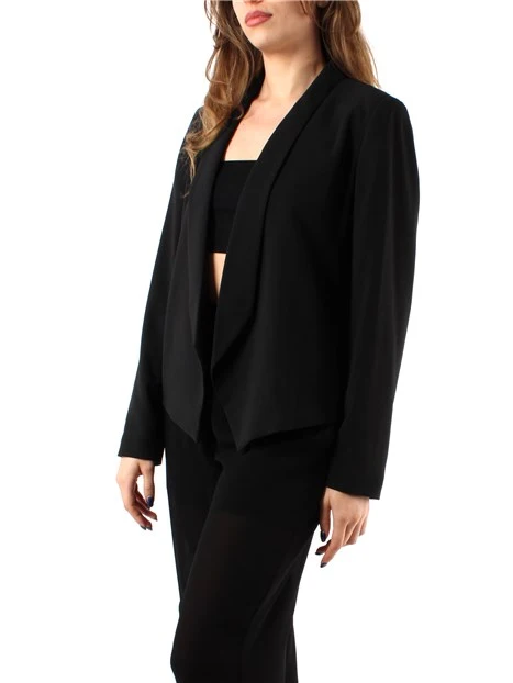 GIACCA BLAZER SENZA BOTTONI DONNA NERO