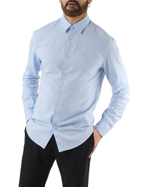 CAMICIA OXFORD SLIM UOMO CELESTE