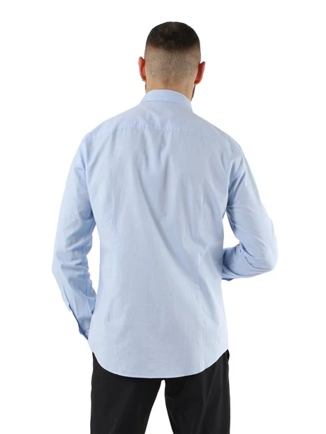 CAMICIA OXFORD SLIM UOMO CELESTE