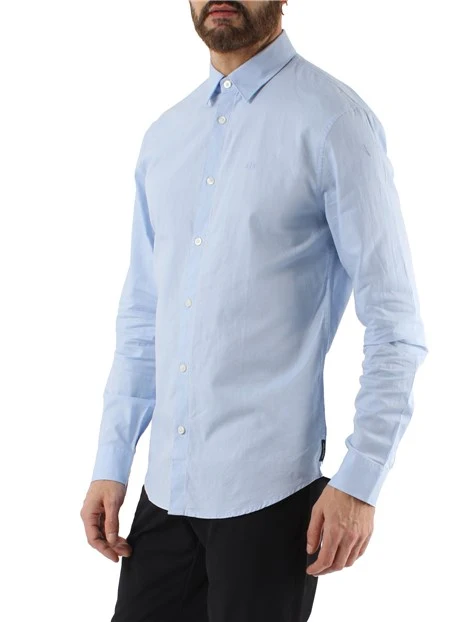 CAMICIA OXFORD SLIM UOMO CELESTE