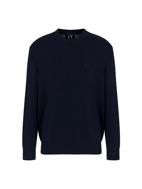 MAGLIA GIROCOLLO AX UOMO BLU NAVY