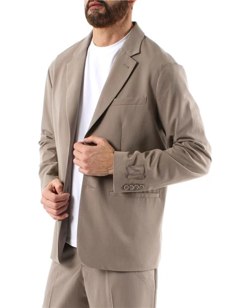 GIACCA BLAZER MONOPETTO UOMO BEIGE