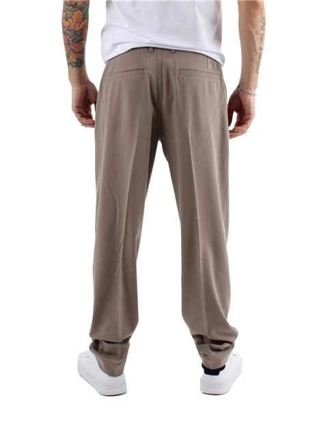 PANTALONI CHINO FLUIDI UOMO BEIGE