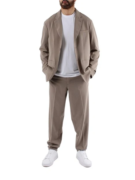 PANTALONI CHINO FLUIDI UOMO BEIGE