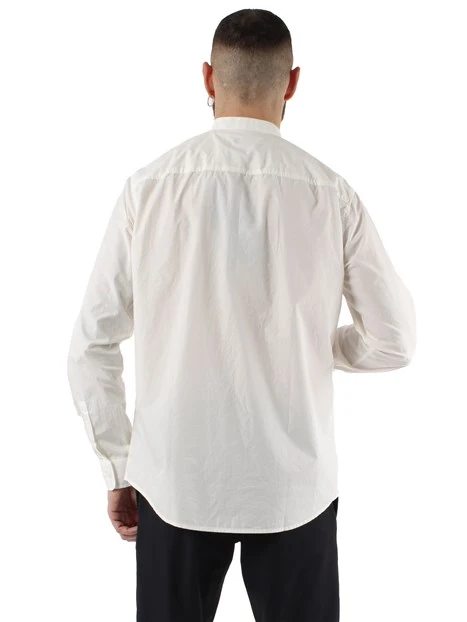 CAMICIA COLLO ALLA COREANA UOMO BIANCO