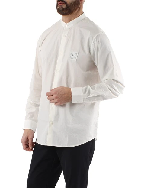 CAMICIA COLLO ALLA COREANA UOMO BIANCO