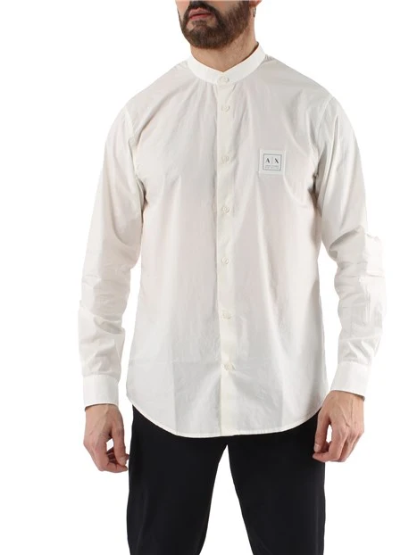 CAMICIA COLLO ALLA COREANA UOMO BIANCO