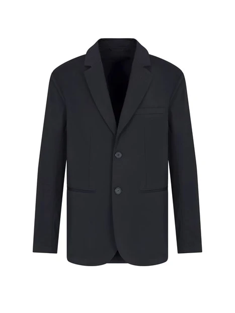 GIACCA BLAZER MONOPETTO IN TESSUTO STRETCH UOMO BLU