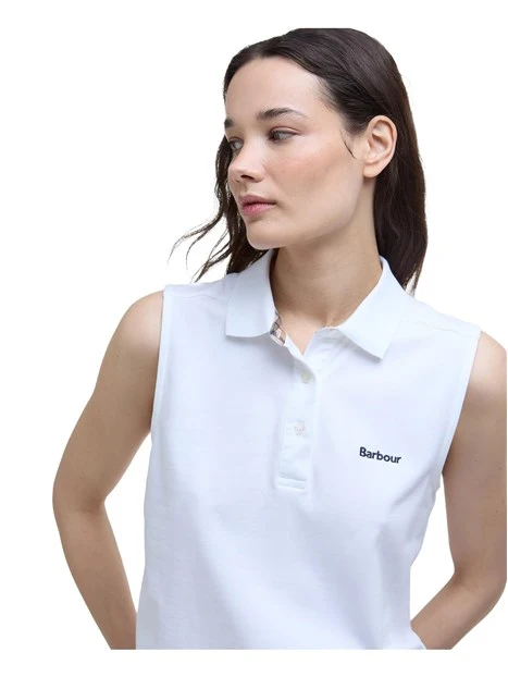 POLO SENZA MANICHE BOWFORD DONNA BIANCO