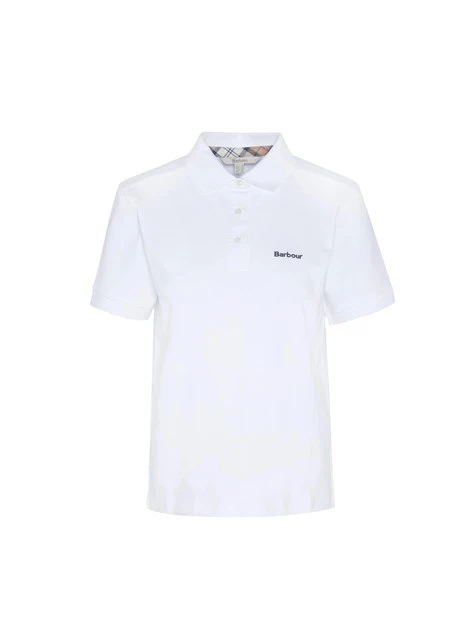 POLO MANICA CORTA BOWFORD CON LOGO DONNA BIANCO