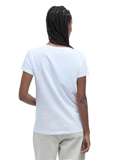 T-SHIRT MANICA CORTA BOWLAND DONNA BIANCO