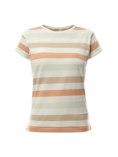 T-SHIRT MANICA CORTA A RIGHE LYNDALE DONNA BEIGE