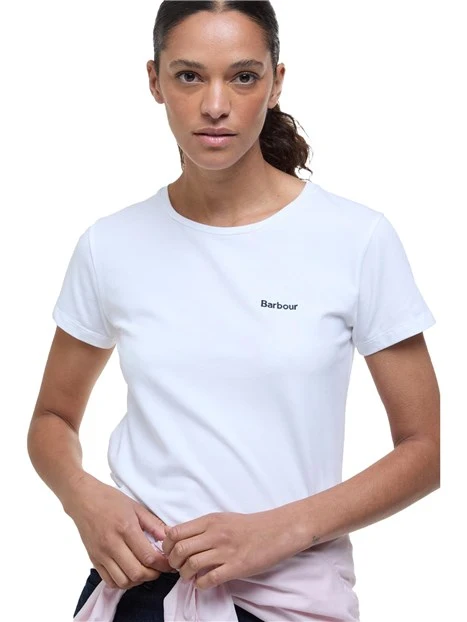 T-SHIRT MANICA CORTA SALTFORD CON LOGO DONNA BIANCO