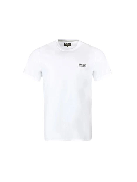 T-SHIRT MANICA CORTA CON LOGO IN COTONE UOMO BIANCO