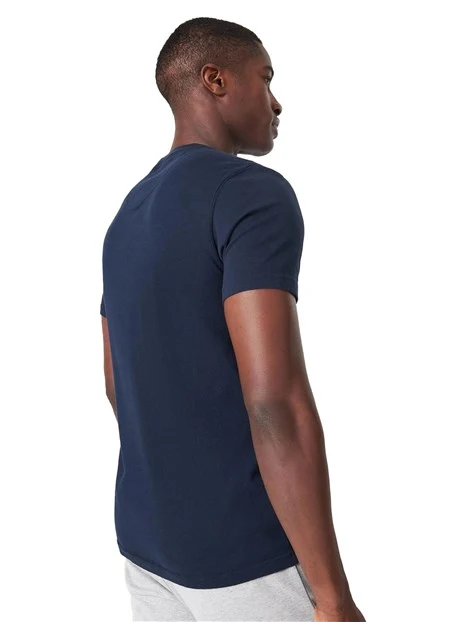 T-SHIRT MANICA CORTA CON LOGO PICCOLO UOMO BLU NAVY