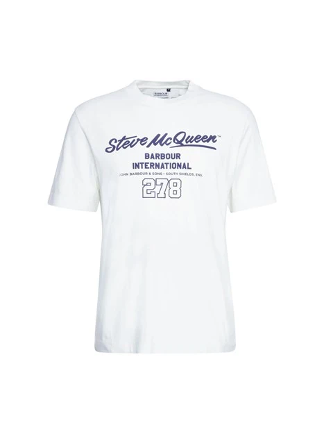 T-SHIRT COLMAN STEVE MCQUEEN UOMO BIANCO