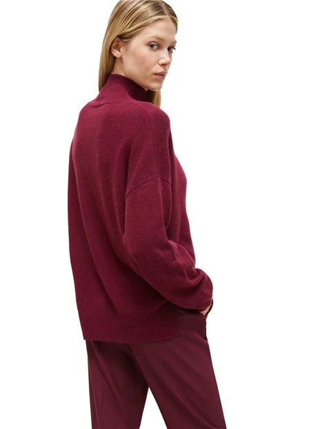 MAGLIA DOLCEVITA IN MISTO CASHMERE DONNA BORDEAUX