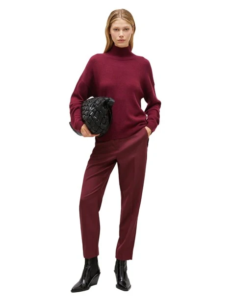 MAGLIA DOLCEVITA IN MISTO CASHMERE DONNA BORDEAUX