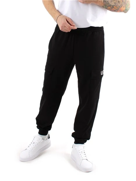 PANTALONI JOGGERS CARGO CORE IDENTITY UOMO NERO