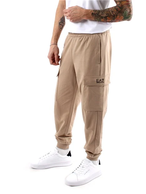 PANTALONI JOGGERS CARGO CORE IDENTITY UOMO BEIGE