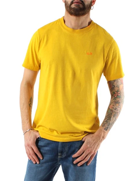 T-SHIRT MANICA CORTA SPECIAL DYED BEACH UOMO GIALLO