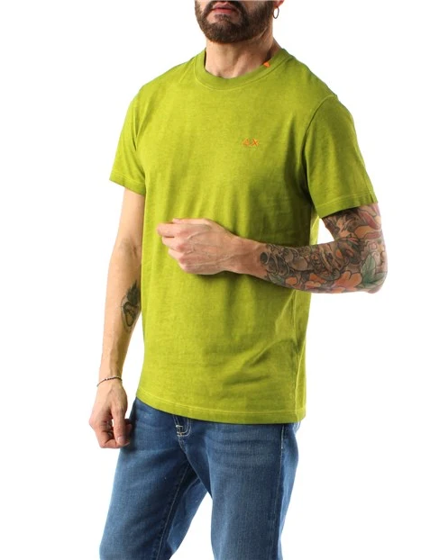 T-SHIRT MANICA CORTA SPECIAL DYED BEACH UOMO VERDE