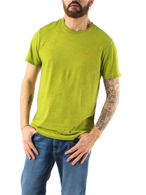 T-SHIRT MANICA CORTA SPECIAL DYED BEACH UOMO VERDE