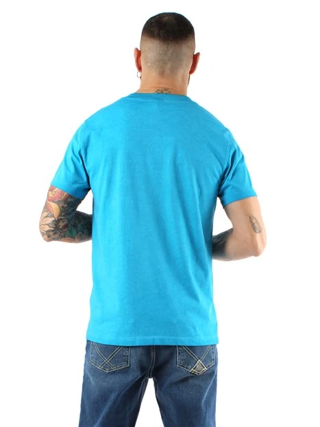 T-SHIRT MANICA CORTA SPECIAL DYED BEACH UOMO AZZURRO