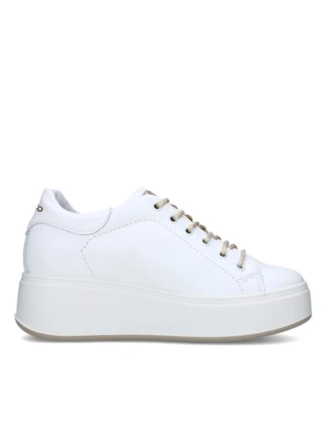 SNEAKERS PLATFORM 7657311 DONNA BIANCO PLATINO