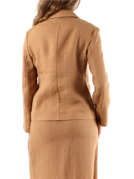 GIACCA BLAZER CON TASCHINI DONNA BEIGE