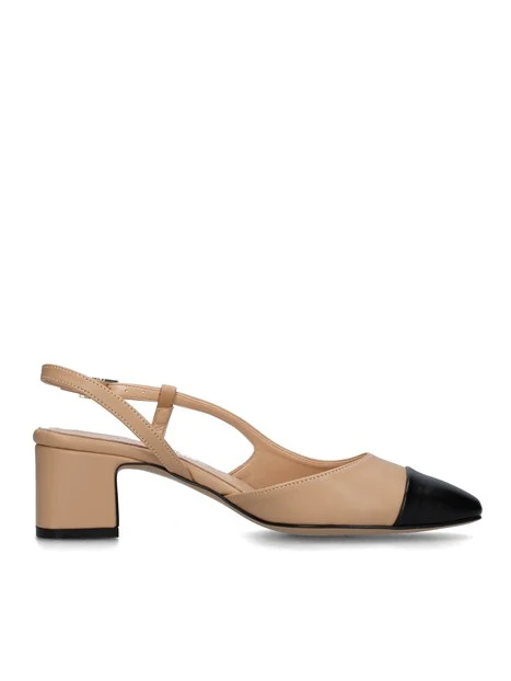 SLINGBACK 5170002 DONNA BEIGE NERO