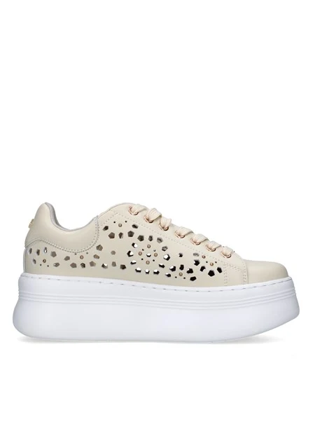 SNEAKERS PLATFORM PEARL 4425 BIANCO SPORCO