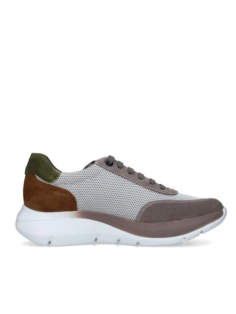 SNEAKERS BASSE 61202 UOMO GRIGIO BIANCO