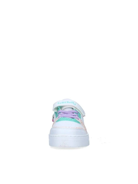 SNEAKERS BASSE LKAA4010A00 BAMBINA BIANCO VERDE