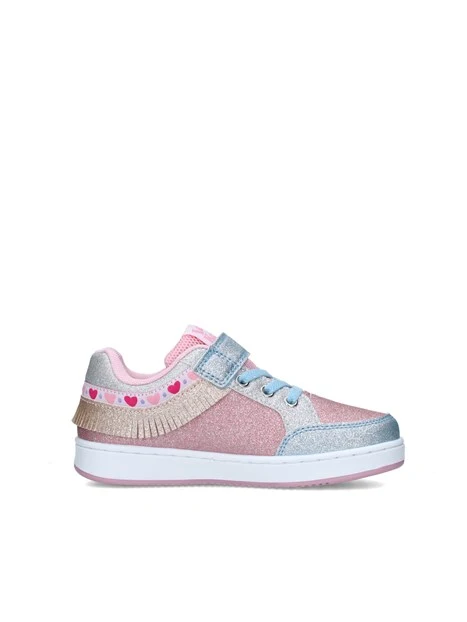 SNEAKERS BASSE LKAA8049AGL GLITTERATE BAMBINA CELESTE